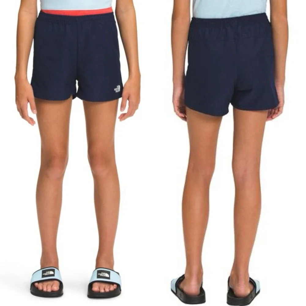NEW The North Face Girls Class V Water Short Flash Dry Hiking Blue Large (14/16)